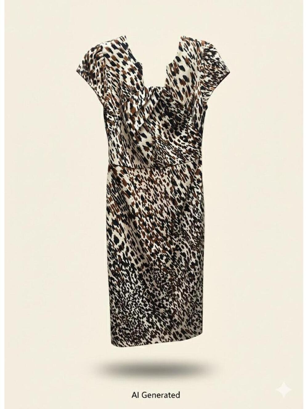 255-Maggy London Animal Print Dress size 0 NWOT
